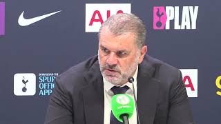 *** ANGRY ANGE POSTECOGLOU *** PRESS CONFERENCE: Tottenham 02 Manchester City