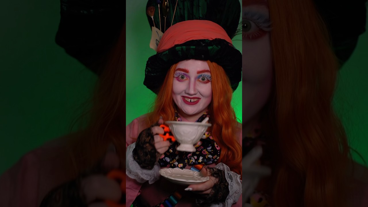 Hutmacher Make-up von Alice im Wunderland 🎩🪡 #cosplay #makeup #madhatter #hutmacher