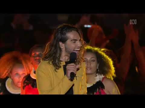 Australia D ay C oncert Sy dney  - Djapana  (Sunset Dreaming) by Isaiah Firebrace