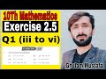 Class 10th Math New Book Exercise 2.5 (iii to vi) |10th Class Math Exercise 2.5|Grade 10 Math Ex 2.5