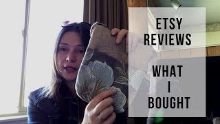 Etsy handmade product reviews Embroidered fabric bags and purses
