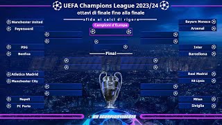 UEFA Champions League 2023/24 • Sfida ai Rigori, ottavi di finale fino alla finale • COM vs COM