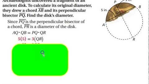 Segment Relationships in Circles