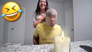 Blow out the candle challenge! 🕯️🤣
