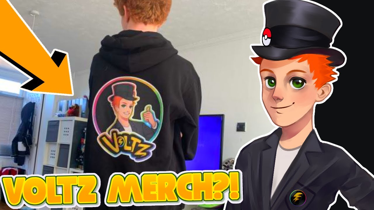 I HAVE MY OWN MERCH?! -Voltz Hoodie Unboxing!
