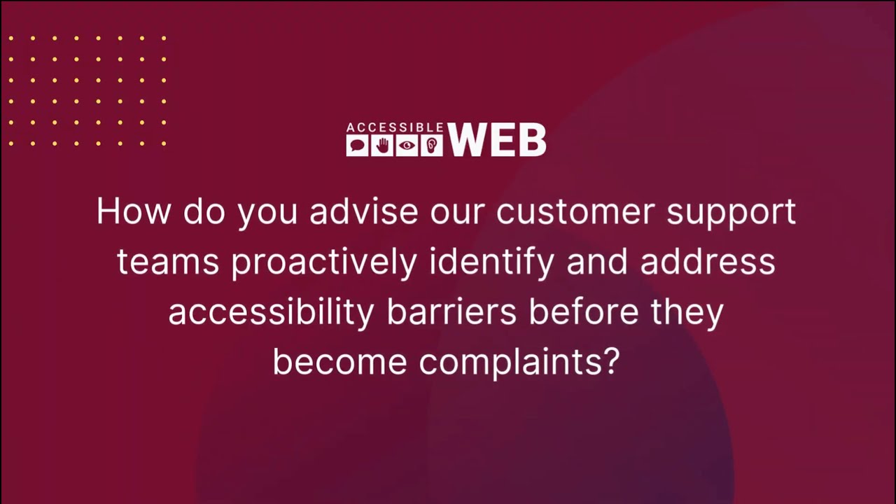 Proactively Identifying and Addressing Accessibility Barriers | Accessible Web