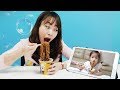 배고픈데 뭐 먹을거 없나~?서은이 엄마의 짜장면먹기 놀이 먹방 Pororo Black Noodle MUKBANG