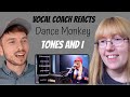 Vocal Coach Reacts to Tones and I 'Dance Monkey' LIVE with guest Vocal Coach Yazik