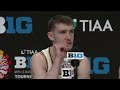 Big ten tournament purdue coach matt painter and players zach edey and braden smith