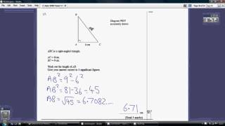 1) Edexcel GCSE Higher Tier Paper 4 - 1 June 2009 Q17