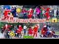 Santa Claus Scary prank In Public🎅| Christmas Special Prank | Funny Reaction🤣 | Crazy Teddy