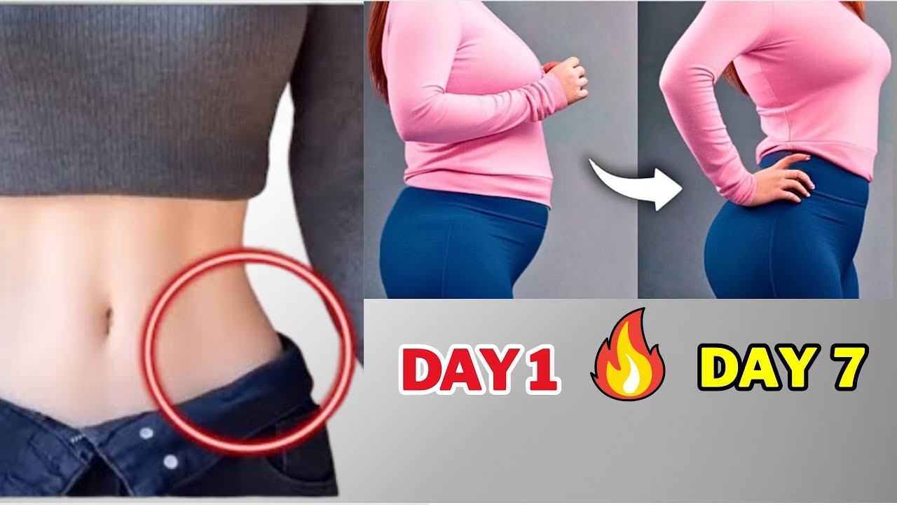 Easy exercise to lose belly fat and lose weight in 7 days - YouTube