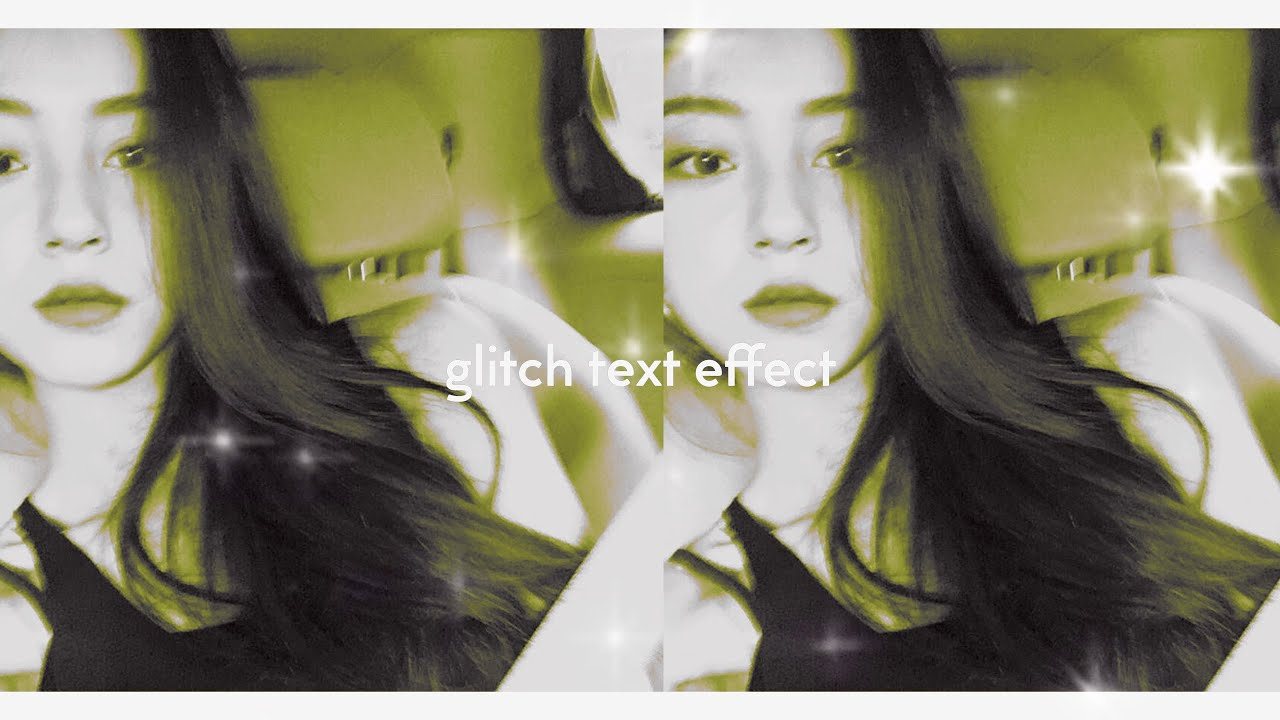 glitch text effect on alight motion - YouTube