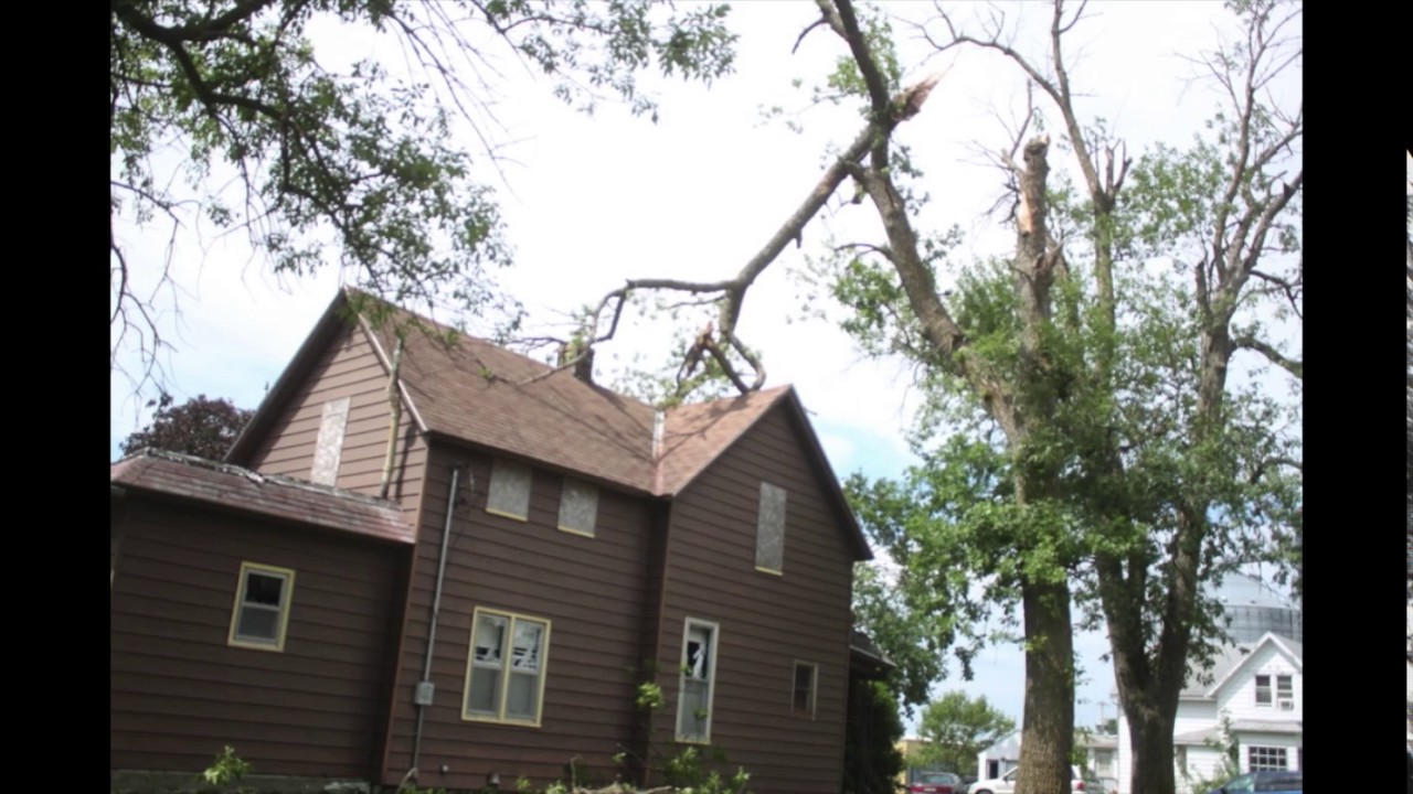 Hail damage at Klemme, Iowa YouTube