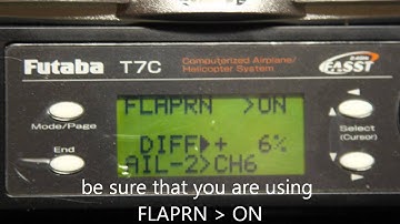 futaba T7C settings triple rates settings