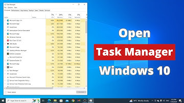 How to Open Task Manager in Windows 10