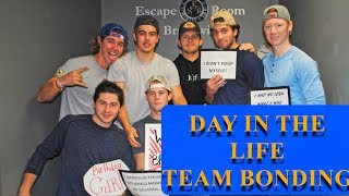 DAY IN THE LIFE OF A COLLEGE ATHLETE | team bonding