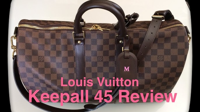 LOUIS VUITTON KEEPALL MACASSAR 45 B (Travel Edition) What fits+What i  carry! 