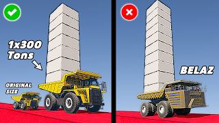 Heavy Loads VS Haul Truck VS Belaz but all beamNG trucks have belaz size