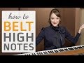 how to belt high notes when you sing - vocal exercise