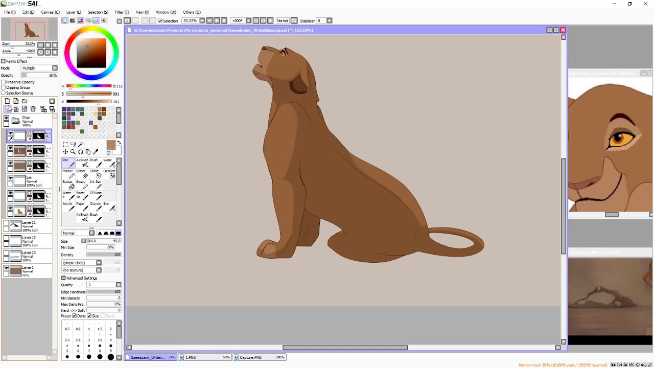 Sarabi Speedpaint - I still have to live with goodbye.