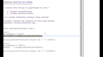 Java How to Convert String to Integer Int