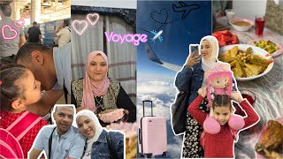 رحلتي الى الجزائر✈️🇩🇿ودعت زوجي ومشيت💕رحلتنا من مصر🇪🇬كيفاه فاتت🤭استقبلونا اهلي🥹🎉