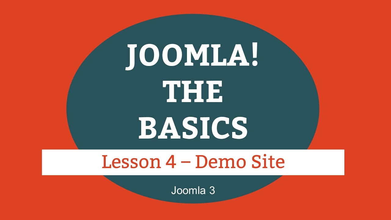 Joomla 3 Tutorial - Lesson 04 - Demo Site