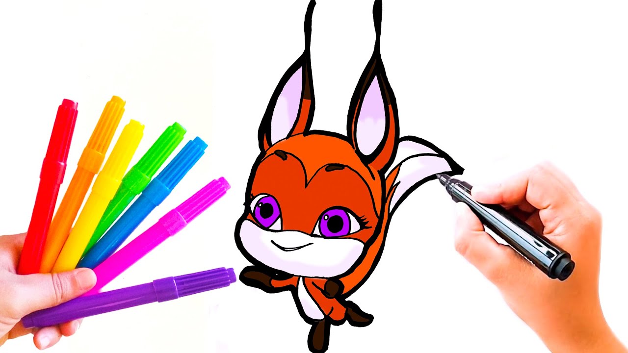 Miraculous da raposa colorir