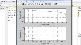 MATLAB tutorial - Low pass filter bode plot with application