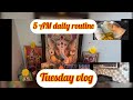 Tuesday 5 AM morning routine🌅 |Working Mom Life + Peaceful Start | #diml #vlog 