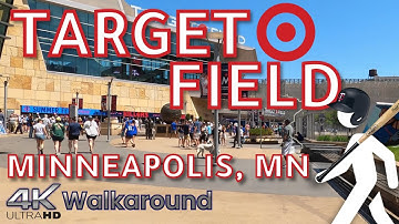 Walking tour at the Minnesota Twins Stadium Target Field | Minneapolis, MN | 4K