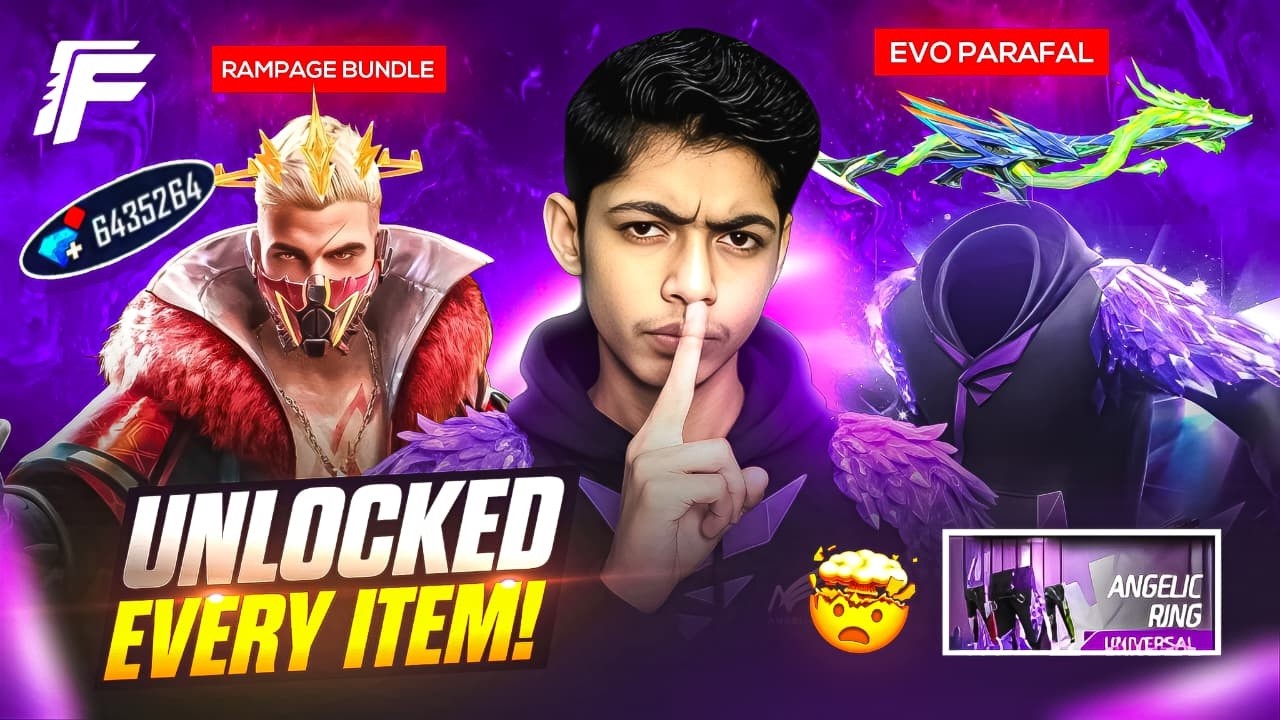 Unlocking ALL Items in Luck Royale 😳💎 | FREE FIRE