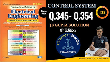 JB GUPTA CONTROL SYSTEM | CONTROL SYSTEM JB GUPTA | JB GUPTA 8th edition (Q.345 - Q. 354) #28