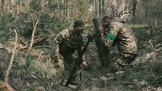 Ukrainian mortar unit holds its frontline position in a pine forest | AFP