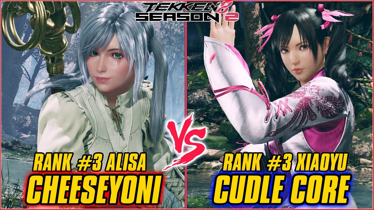 TEKKEN 8 | CHEESEYONI (RANK #3 ALISA) vs CUDDLE CORE (RANK #3 XIAOYU ...