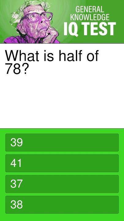 what-is-half-of-78-youtube