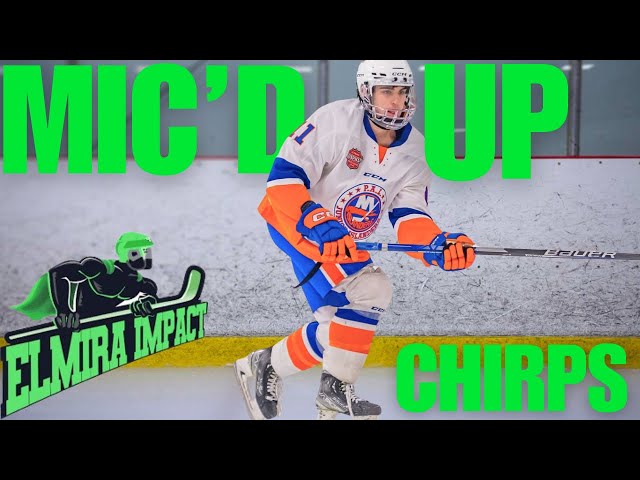 MIC’D UP AGAINST ELMIRA IMPACT!!!!  THE CHIRPS WERE FLYING class=