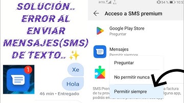 Error al enviar mensajes de texto (SMS) solución definitiva 2023