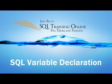 mssql คือ  New  SQL Variable Declaration - How to Declare a Variable in SQL Server - Quick Tips Ep39