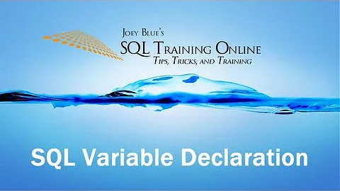 SQL Variable Declaration - How to Declare a Variable in SQL Server - Quick Tips Ep39