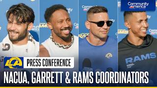 Puka Nacua, Myles Garrett & Rams Coordinators At The Podium Following Training Camp Practice