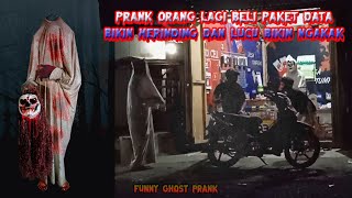 prank kepala buntung dan pocong , seram bikin merinding dan bikin ngakak😂🤣😂🤣
