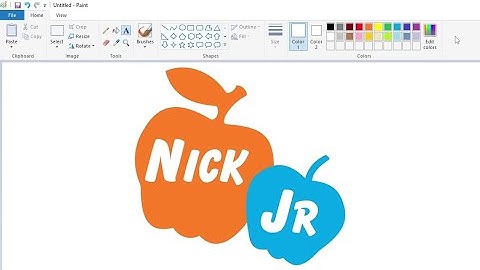 How to draw a variant Nick Jr. logo using MS Paint | How to draw on your computer