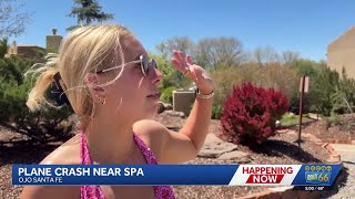 Witness encounters plane crash near Ojo Santa Fe Spa Resort