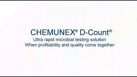CHEMUNEX® D-COUNT - Time and storage saver for food products