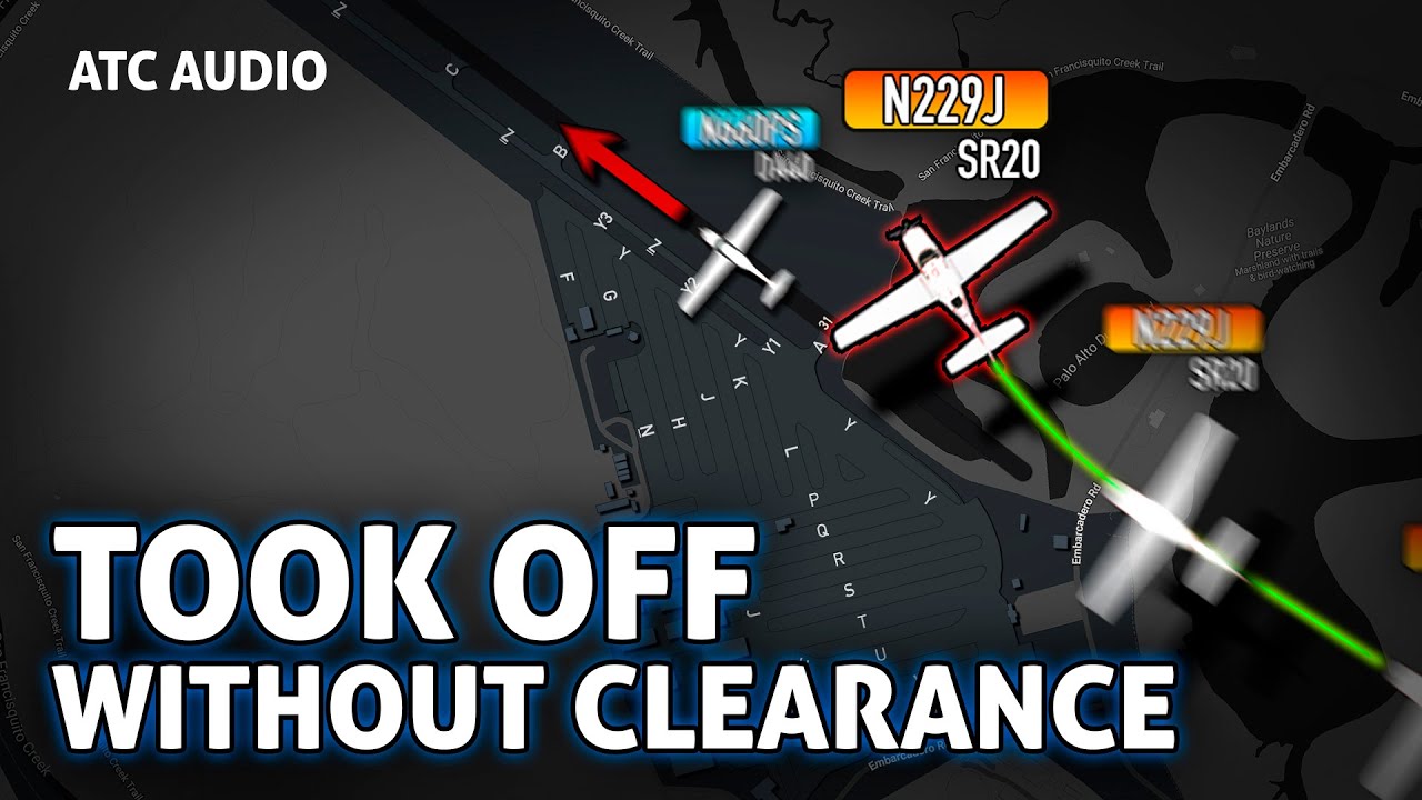 Пилот выехал на взлётно-посадочную полосу и взлетел БЕЗ РАЗРЕШЕНИЯ. Реальный звук УВД.