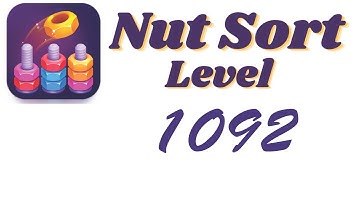 Nut Sort Level 1092 Walkthrough | Nuts — Color Sort 1092 solution