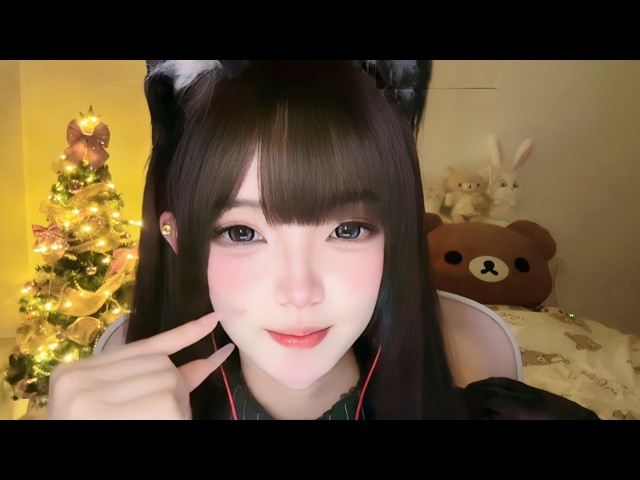 【chinese girl ASMR 】猫女の口腔音 道具助眠 敲击音 各种触发音