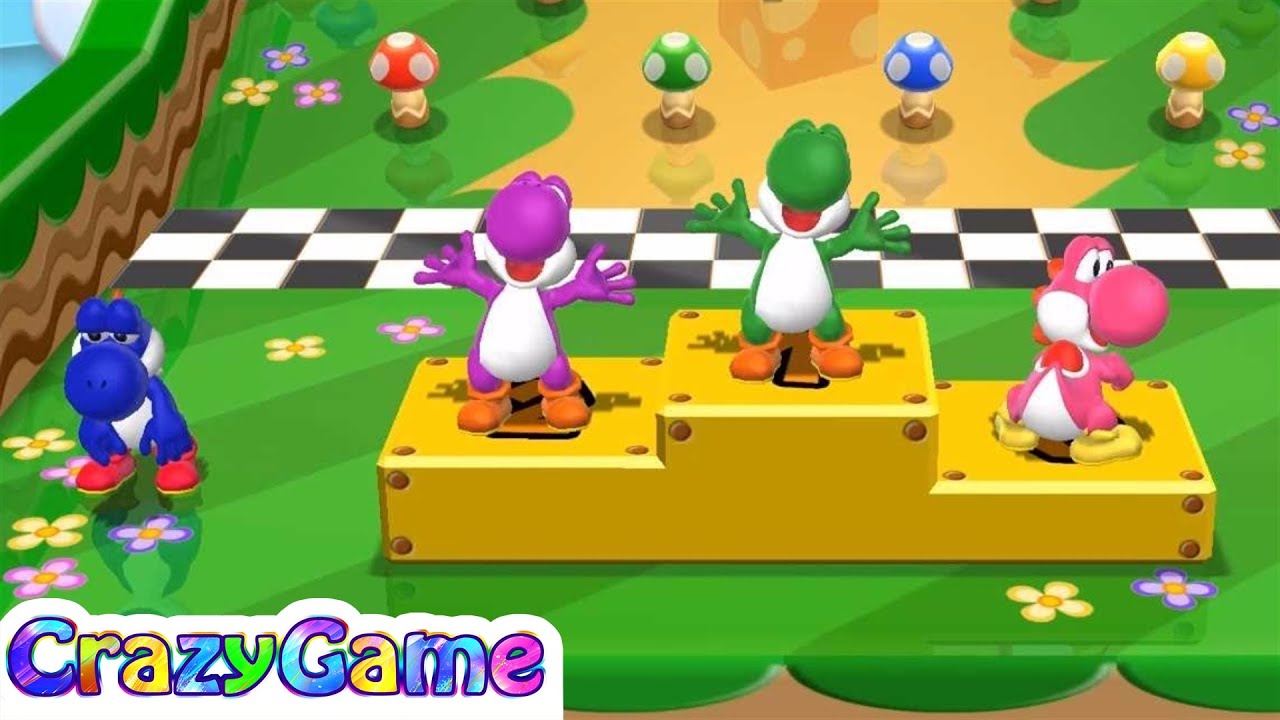 Mario Party 9 Garden Battle #34 Luigi vs. Wario vs. Yoshi vs. Peach Gameplay